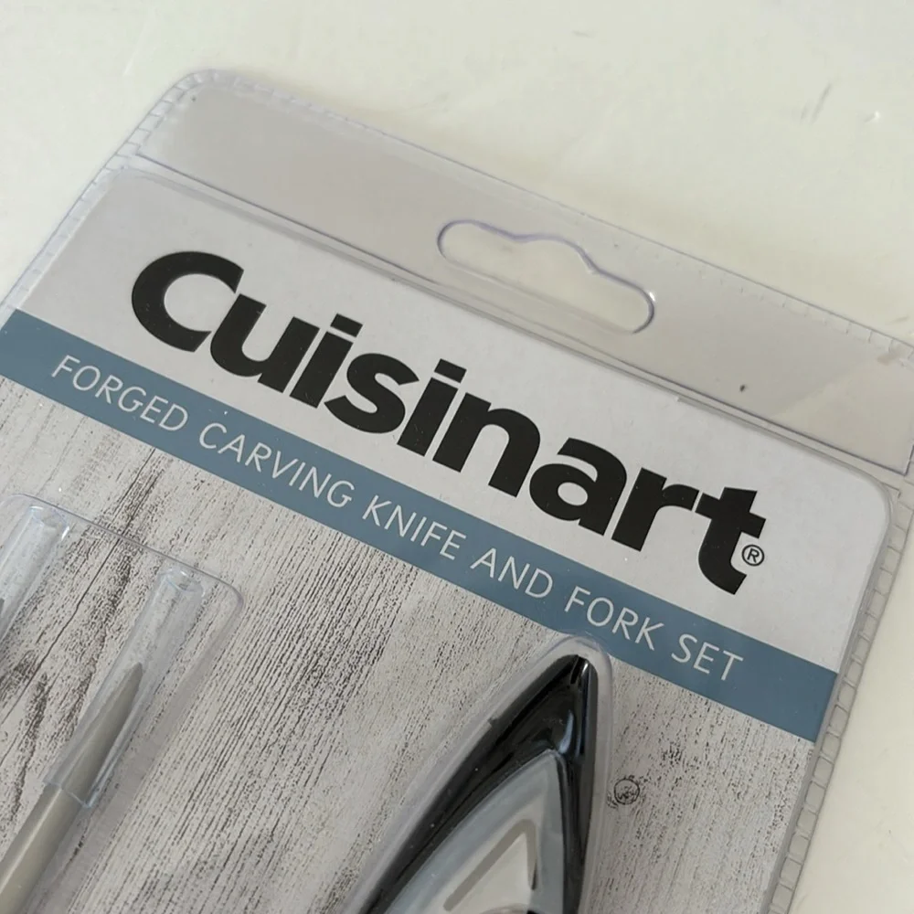 Cuisinart Forged Triple Rivet Carving Knife & Fork Set